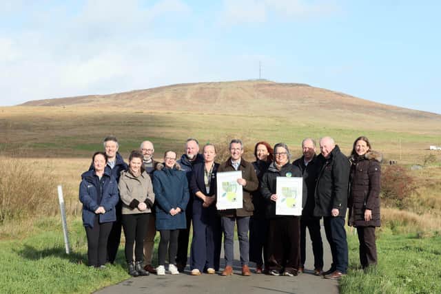 Minister Muir with stakeholders at the launch of the Nature Recovery Strategy.