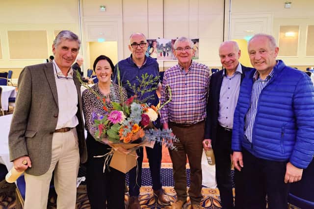 The Water for Life team from Left - Richard Moore, Helen Darcy (Fields of Life), Angus Wilson, Neville Woods, Roy Lyttle and David Johnston