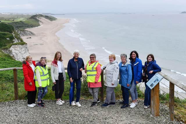 Members of the Rural Melody Choir who enjoyed a walk and meet up recently at Whiterocks, Portrush