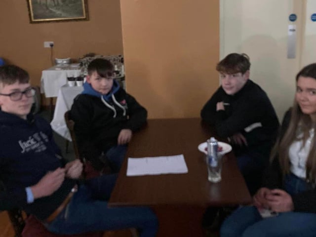 Trillick and District YFC who attended the Tyrone quiz night