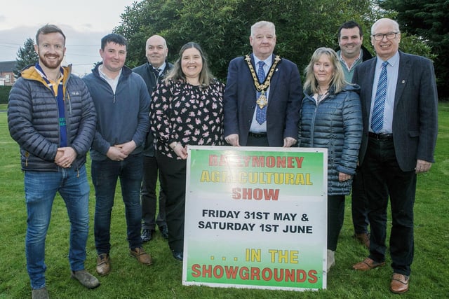 Mayor of Causeway Coast & Glens Council, Cllr Steven Callaghan, pictured along with Show Officials at the Sponsors Night. Included is Show President James Morrison.