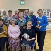 Rowallane Area WI prize winners with Brenda Richardson (seated centre).