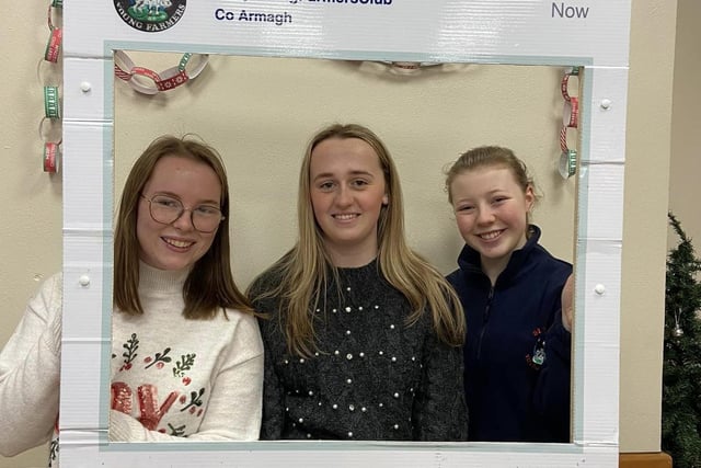From left members Jessica Minish, Ellie Roberts and Sarah Ruddell supporting the festive coffee morning. Picture: Submitted