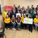 Members of Cappagh YFC making a cheque presentation recently. Picture: Cappagh YFC