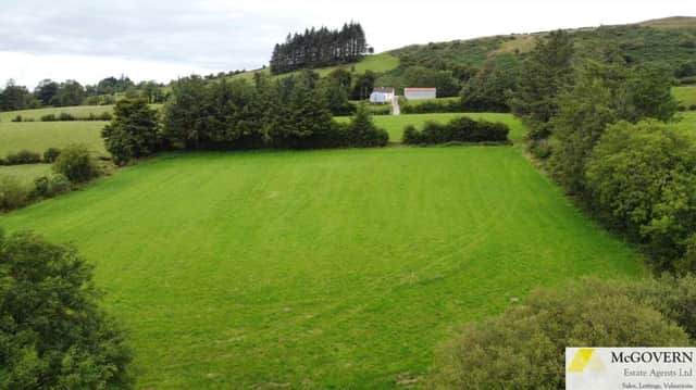 A four-bedroom farmhouse, with a range of outbuildings and agricultural land, is on the market in Northern Ireland with a guide price of £300,000. Image: www.mcgovernestateagents.com