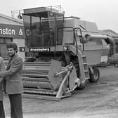 Co Down farmer John Beck, left, Cascum, Banbridge, is pictured in late July 1980, receiving the keys for a new Dronningborg D400 hydrostatic combine harvester from Mr Dolway Johnston, director of Cyril Johnston and Company Ltd, Carryduff. Looking on is Hubert Adams, service manager. Picture: News Letter archives/Darryl Armitage