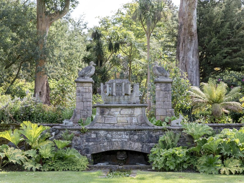 The garden is home to many intriguing sculptures including these ones on The Dodo Terrace. National Trust Images/Annapurna Mellor