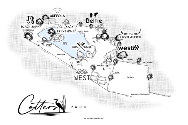 Cotters Park map