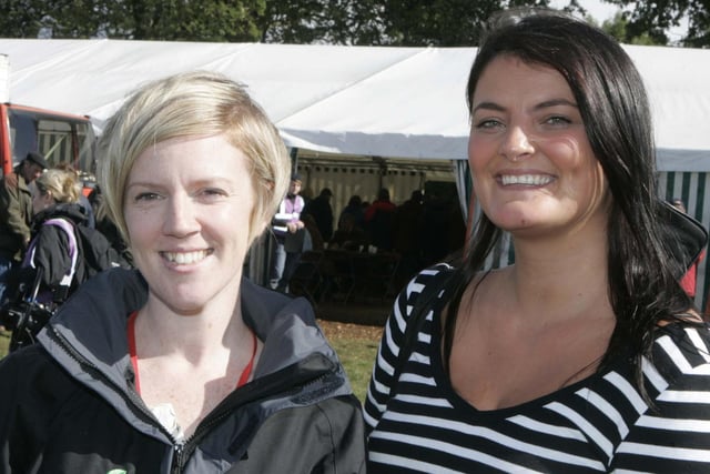 Jenny Porter and Sara Thompson from Grow pictured at the international sheep dog trials.  Picture: Steven McAuley/Kevin McAuley Photography Multimedia