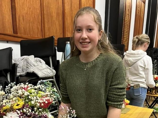 Molly Lyttle who took part in the Kells and Connor YFC Antrim floral art heats. Picture: Submitted