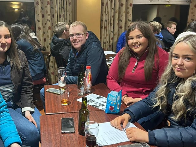 Newtownstewart YFC who attended the Tyrone quiz night