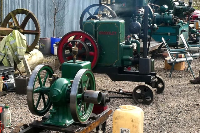 Some of the stationary engines. Pic: Alan Hall