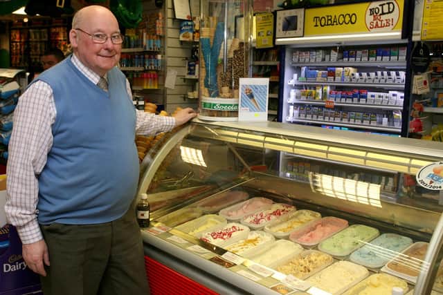 Brian McGroggan who won three diplomas at the National Ice Cream awards. INBT12-220AC