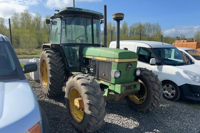 A John Deere tractor which sold at the April sale