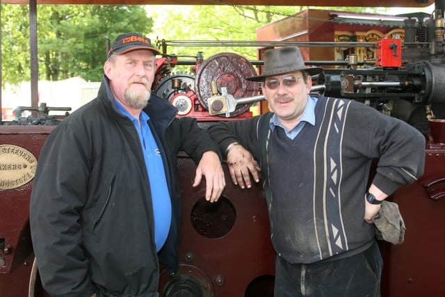 Norman Murdock and Gilbert Armour at the Steam Rally in Shane's Castle. AT19-463AC