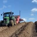 This video shows AB Potatoes working in the fields at Glasker last week. Picture Kenneth Brown
