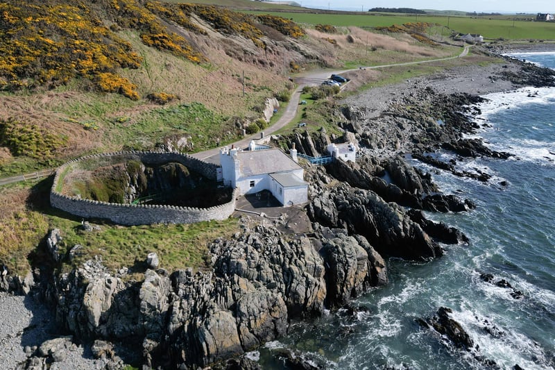 The estate also includes Port Logan Bay together with the pier and lighthouse along with more than 2 miles of craggy coastline and sandy beaches; this stretch forms the western periphery of the estate.