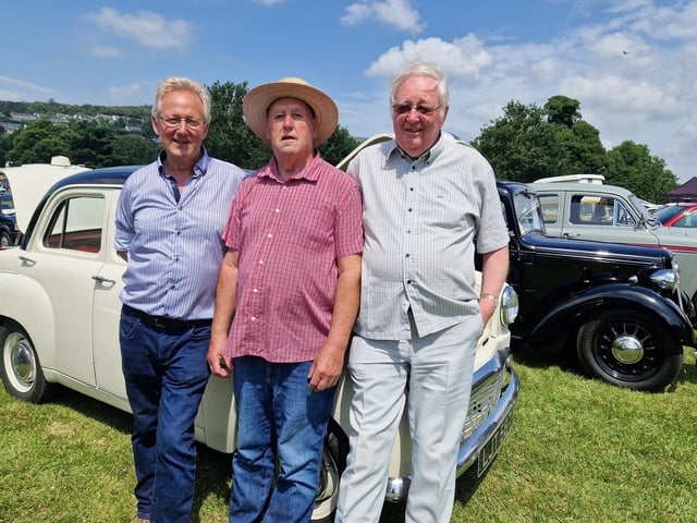 Lawrence Cross, Ardglass, Paddy O'Hare, Newcastle, and David Croskery, Loughinisland, at this year's Kilbroney Vintage Show which was held at Kilbroney Forest Park, Rostrevor. Picture: Darryl Armitage