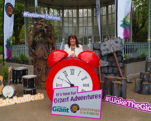 Newry Mourne and Down District Council Chairperson, Councillor Valerie Harte launches the district’s highly anticipated Giant Adventure festivals – Wake the Giant, Warrenpoint, Footsteps in the Forest, Slieve Gullion and Eats and Beats, Newcastle