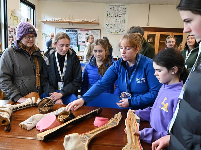 Carrie Townsend, Equine Lecturer, explained the use of anatomical models used to support learning to potential equine students.