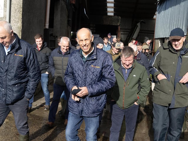 Moving between stops during the UGS visit to Workman Farms
