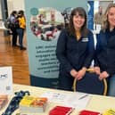 LMC sustainability projects manager Lauren Cairns and LMC marketing placement student Jo-Anne McCay pictured at the UUC careers fair. (Pic: LMC)