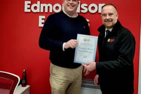 Scott Edmondson, director of Edmondson Estates pictured with Craig Scott, UFU corporate sales executive.