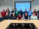 Members of the AERA committee pictured with Gary Spence from Fane Valley. Picture: YFCU
