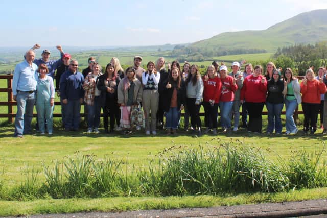 Campbell and Isobel Tweed recently hosted a visit by staff and students from North Carolina State University to their Ballycoose Farm at Ballygally in Co Antrim.