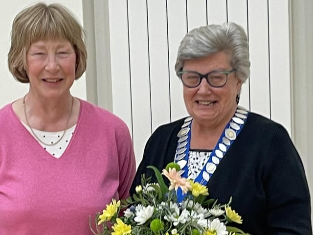 Christine Rankine (left), Chair of Magazine & Leisure Sub-Committee and Brenda Richardson, Chair of the Federation of Women's Institutes of Northern Ireland