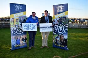 From left, YFCU president, Peter Alexander with Thompsons representative, Phillip Donaldson