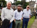 Enjoying the day at the Ferguson Day at Cultra are John Hegarty from Eglinton, Ciaran Deery from Eglinton and Pat Wilson from Randalstown. Picture: Darryl Armitage