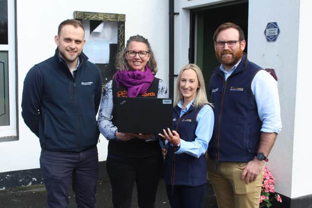 The speakers at the recent 'Advancing Young Stock seminar, l to r: Aaron Brown, Trouw Nutrition; Patricia van Veen, Zoetis; Jenny Hamilton, United Feeds and Sean Roddy, United Feeds.