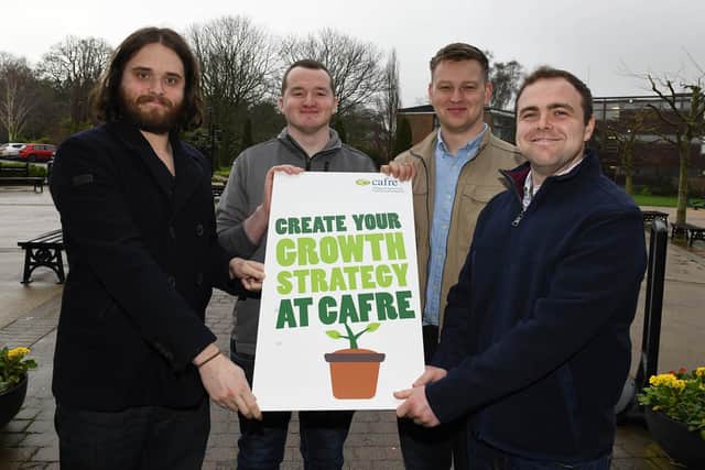 BSc (Hons) Degree in Horticulture students, Angus McCombe (Belfast), Stephen Weir (Londonderry), Kyle Ross (Randalstown) and Jonathan Kyle (Newtownards) invite you to attend the Open Days at Greenmount Campus as part of CAFRE’s Spring Open Week.
