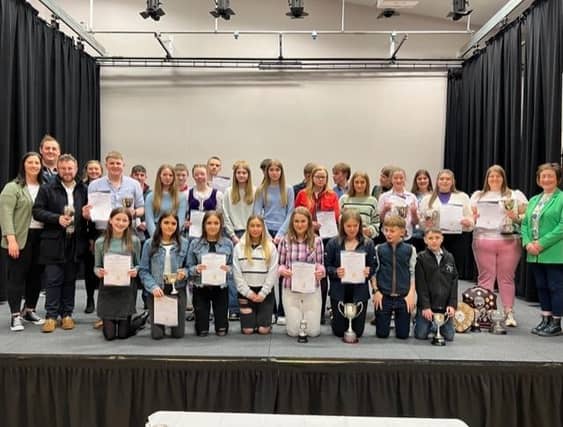 Rathfriland YFC members at their annual parents night on Monday 15th April 2024. Picture: Rathfriland YFC