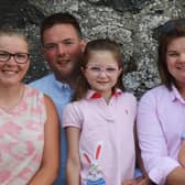 Andrew Kennedy and family prepare for the NI Texel Sheep Breeder’s Club Open Night on the 29th July at the family farm.  A charitable donation will be made to Cancer Research. Picture: Barbara Strawbridge