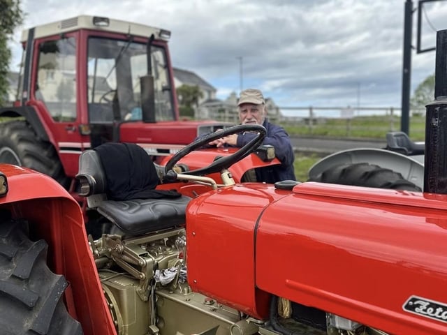 Glens bank holiday tractor run in Cushendall