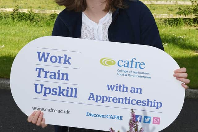 Develop your career in the agri-food and land-based industries through completing an Apprenticeship programme with CAFRE. With options of studying Equine and Agriculture at Enniskillen Campus, Food at Loughry Campus or Agriculture and Horticulture at Greenmount Campus, gain the skills and knowledge to grow your career. (Pic: CAFRE)
