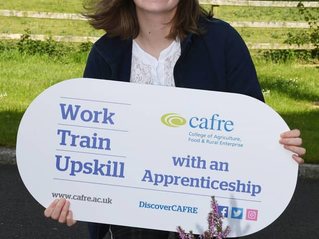 Develop your career in the agri-food and land-based industries through completing an Apprenticeship programme with CAFRE. With options of studying Equine and Agriculture at Enniskillen Campus, Food at Loughry Campus or Agriculture and Horticulture at Greenmount Campus, gain the skills and knowledge to grow your career. (Pic: CAFRE)