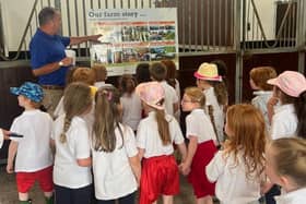 Primary school pupils enjoying their visit to CAFRE Enniskillen on the dedicated school’s day 2023. (Pic: UFU)