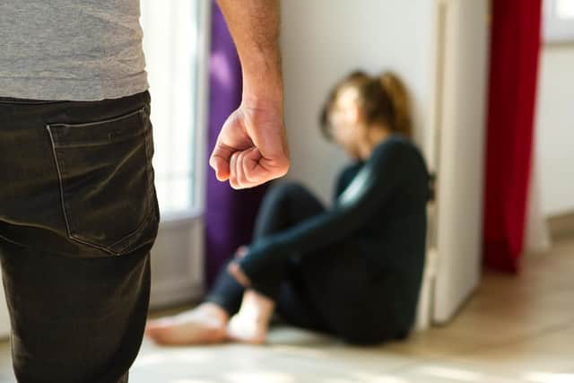 Man beating up his wife