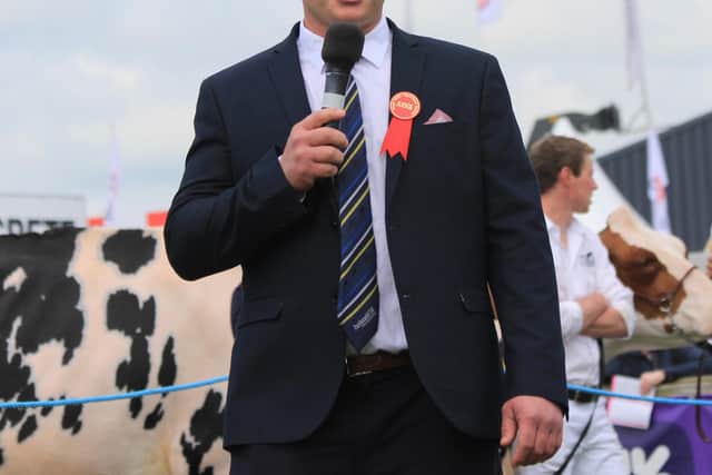 Balmoral Holstein judge Michael Yates from Castle Douglas. Picture: Julie Hazelton