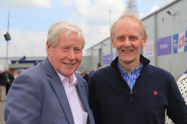 James Walker, Randalstown, and Beattie Lilburn, Moira, at the 154th Balmoral Show. Picture: Julie Hazelton 