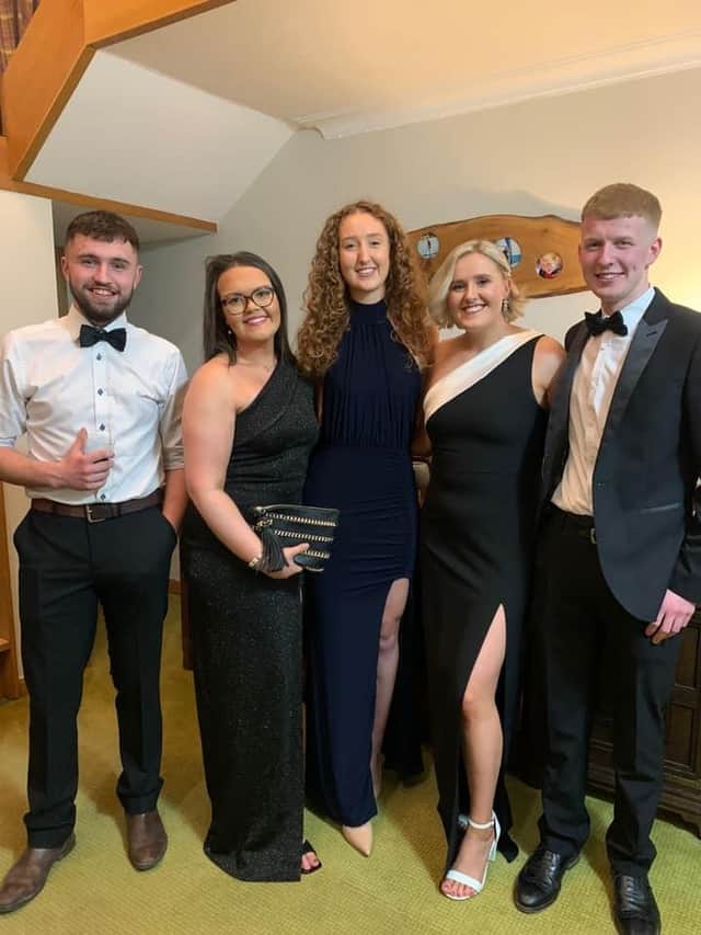 Thomas, Erin, Isla, Chloe and Aaron ready for some ceilidh dancing