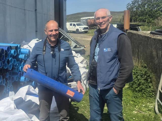 Roy Taylor (NI Water) and Gregory Woulahan (RSPB)
