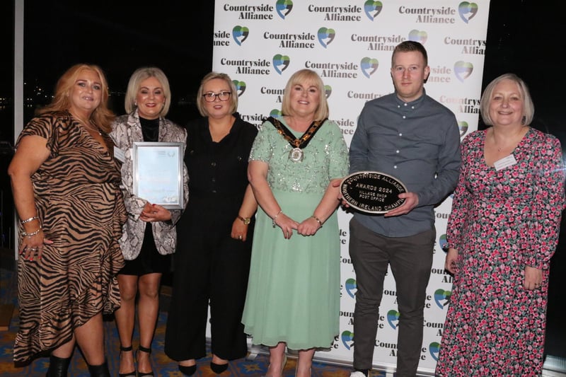 Councillor Ashleen Schenning,  Causeway and Glens Borough Council, Joanne White and  Maxine Tosh (Canning’s), Deputy Mayor, Councillor Margaret-Anne McKillop, Eoin Canning, and Councillor Brenda Chivers from the Causeway Coast and Glens Borough Council