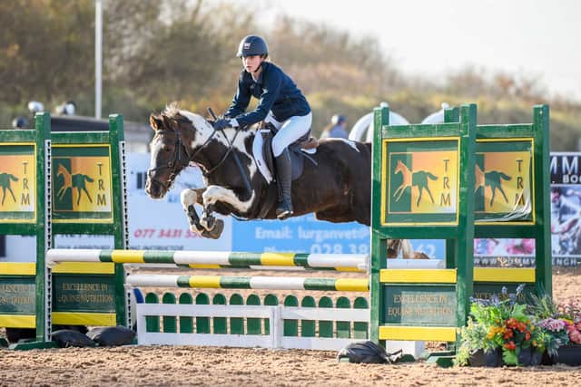 Lucy Orr riding Jazzy Susie, winners of the 85cm Individual League. (Pic: Tori OC Photography)