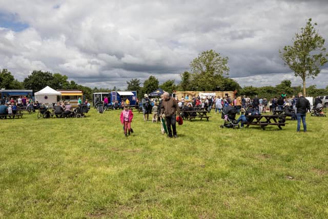 At the conclusion of the farm tour attendees at Open Farm gather in the family area to sit down relax, listen to panel discussions, take in shearing demonstrations, grab some local food from one of the food vendors, browse at vintage and modern machinery and let the kids off to enjoy some fun games and get their face painted.  Picture: Agri Aware