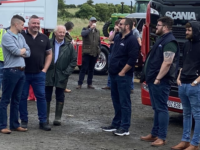 Spectators and participants at Armoy