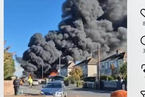 The scene in the Mourneview estate